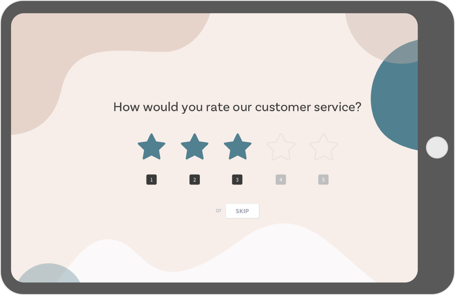 Turn on Kiosk mode in your offline survey tool and collect data.